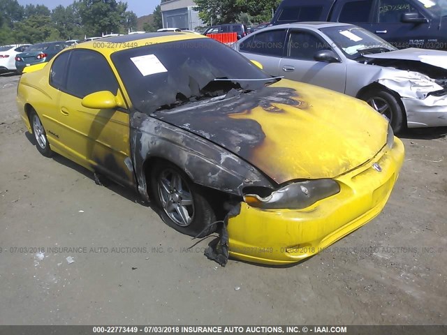 2G1WW12E739203140 - 2003 CHEVROLET MONTE CARLO LS YELLOW photo 1