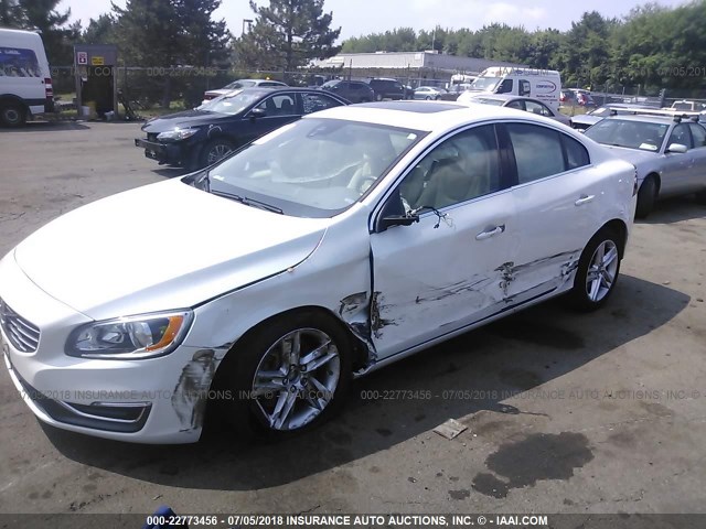 YV1612TK8F1349906 - 2015 VOLVO S60 PREMIER WHITE photo 6