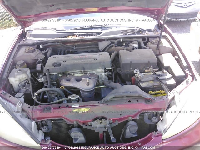 4T1BE32K25U067995 - 2005 TOYOTA CAMRY LE/XLE/SE მუქწითელი ფოტო 10