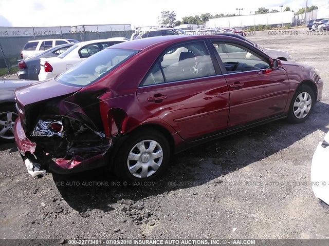 4T1BE32K25U067995 - 2005 TOYOTA CAMRY LE/XLE/SE მუქწითელი ფოტო 4