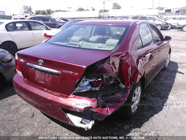 4T1BE32K25U067995 - 2005 TOYOTA CAMRY LE/XLE/SE მუქწითელი ფოტო 6