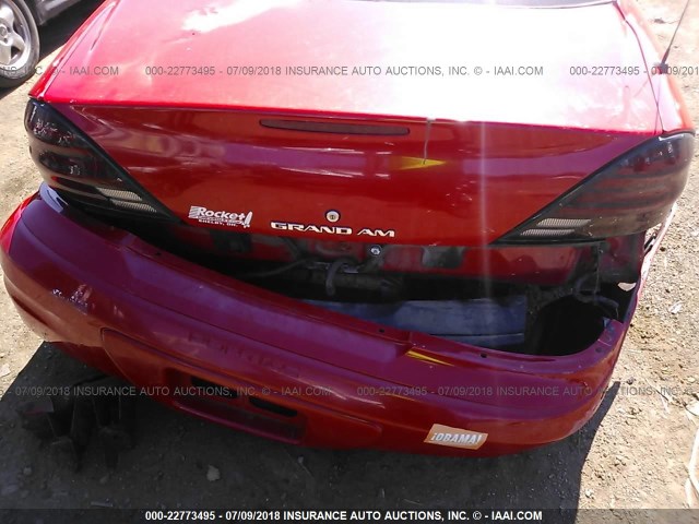 1G2NE52F84M576086 - 2004 PONTIAC GRAND AM SE RED photo 6