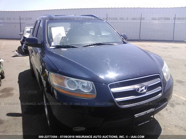 5NMSH73E38H189675 - 2008 HYUNDAI SANTA FE SE/LIMITED BLUE photo 6