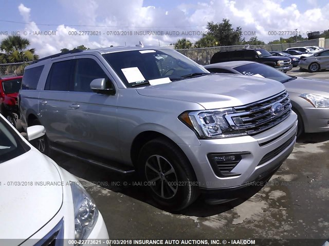 1FMJK1HT3JEA07172 - 2018 FORD EXPEDITION MAX XLT SILVER photo 1