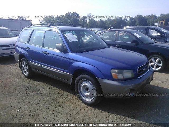 JF1SG65663H729958 - 2003 SUBARU FORESTER 2.5XS Көк фото 1