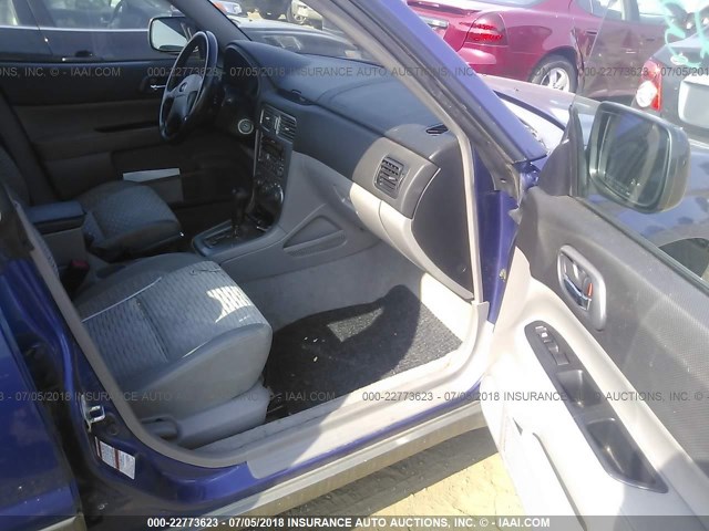 JF1SG65663H729958 - 2003 SUBARU FORESTER 2.5XS Көк фото 5