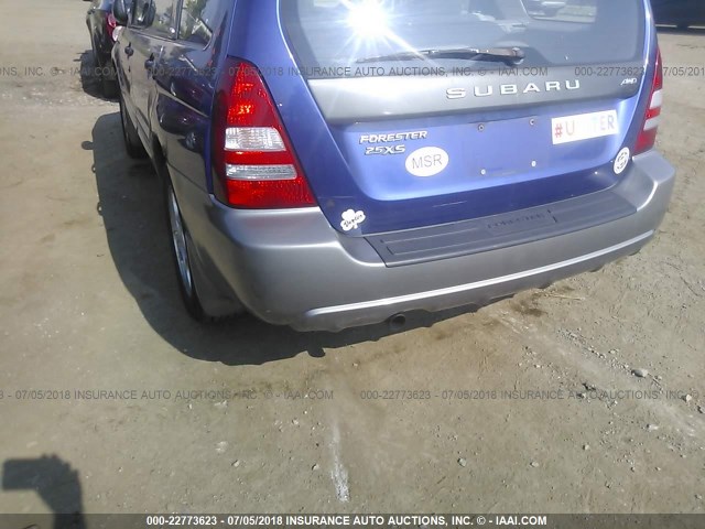 JF1SG65663H729958 - 2003 SUBARU FORESTER 2.5XS Көк фото 6