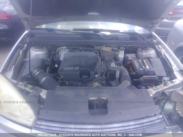 1G1ZT54855F312310 - 2005 CHEVROLET MALIBU LS GRAY photo 10