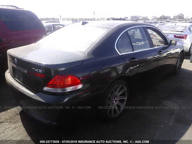 WBAGL63462DP52513 - 2002 BMW 745 I BLACK photo 4