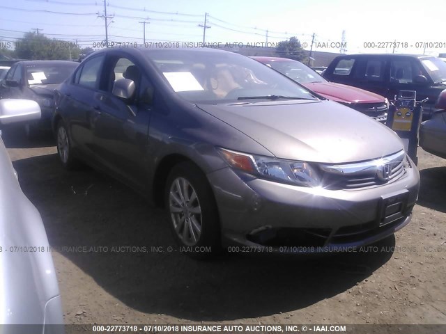 19XFB2F84CE323976 - 2012 HONDA CIVIC EX TAN photo 1