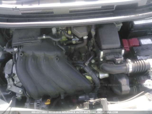 3N1CE2CP1GL400345 - 2016 NISSAN VERSA NOTE S/S PLUS/SV/SL/SR SILVER photo 10