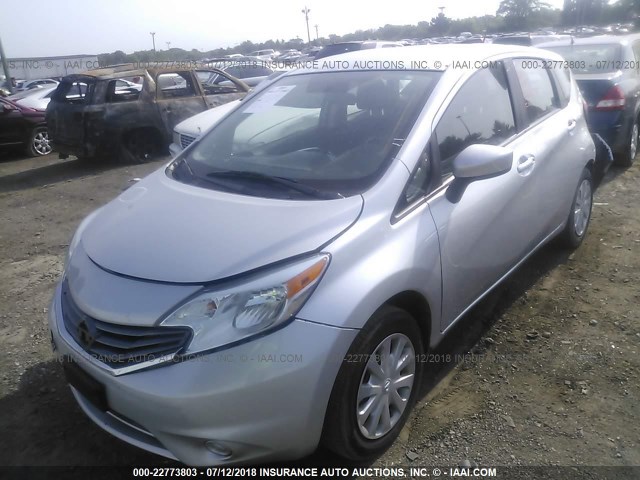3N1CE2CP1GL400345 - 2016 NISSAN VERSA NOTE S/S PLUS/SV/SL/SR SILVER photo 2