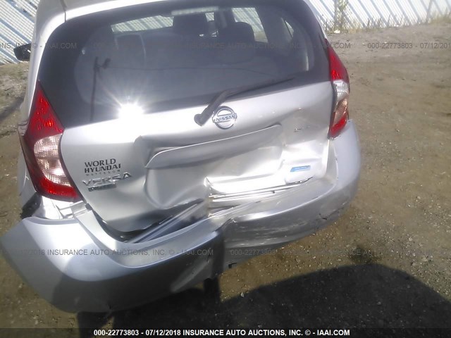 3N1CE2CP1GL400345 - 2016 NISSAN VERSA NOTE S/S PLUS/SV/SL/SR SILVER photo 6
