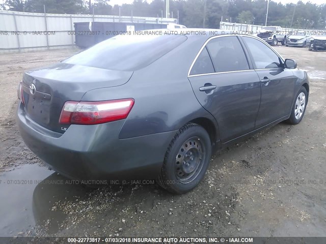 4T1BE46K17U625922 - 2007 TOYOTA CAMRY NEW GENERAT CE/LE/XLE/SE GRAY photo 4