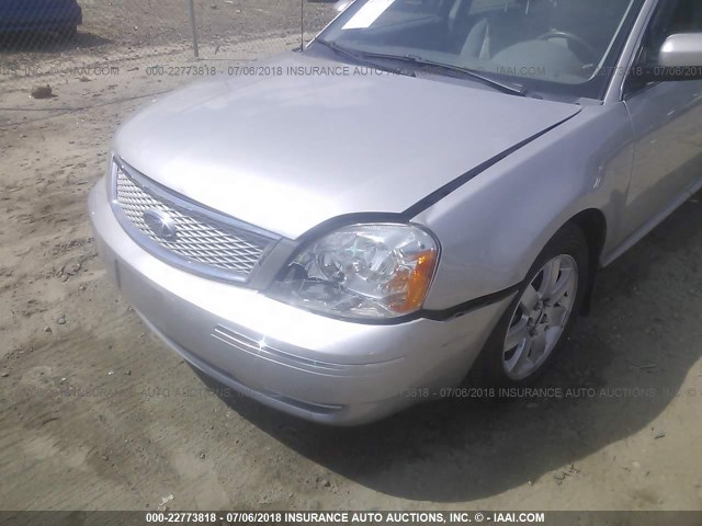 1FAFP24107G114589 - 2007 FORD FIVE HUNDRED SEL SILVER photo 6