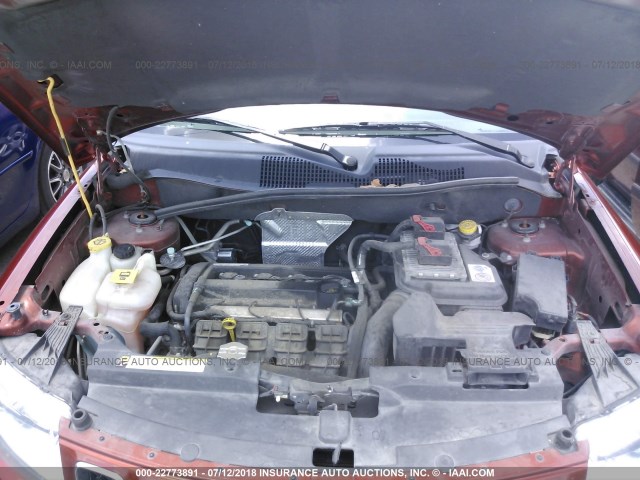 1C4NJCEA7CD589633 - 2012 JEEP COMPASS LATITUDE 橙色 照片 10