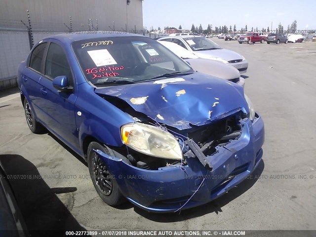 KL1TD56608B124917 - 2008 CHEVROLET AVEO LS BLUE photo 1