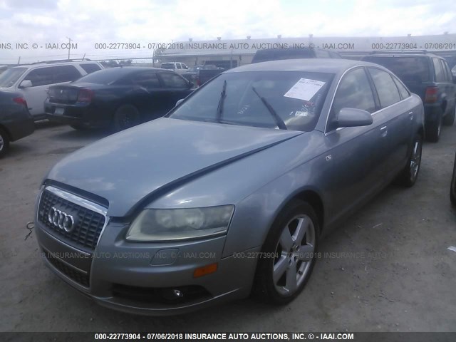 WAUAH74F98N108021 - 2008 AUDI A6 3.2 GRAY photo 2