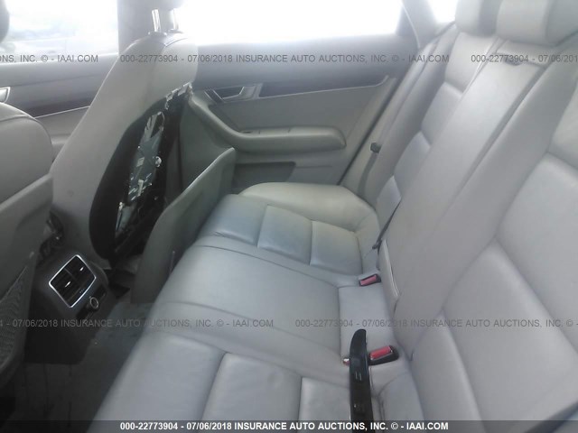 WAUAH74F98N108021 - 2008 AUDI A6 3.2 GRAY photo 8