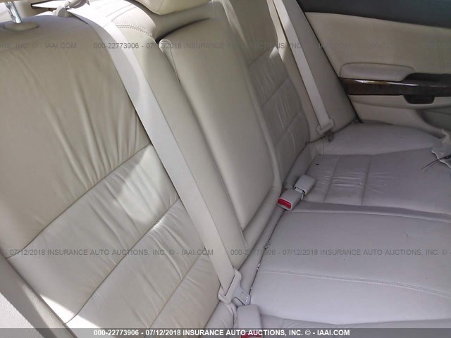 1HGCP3F87CA031706 - 2012 HONDA ACCORD EXL WHITE photo 8