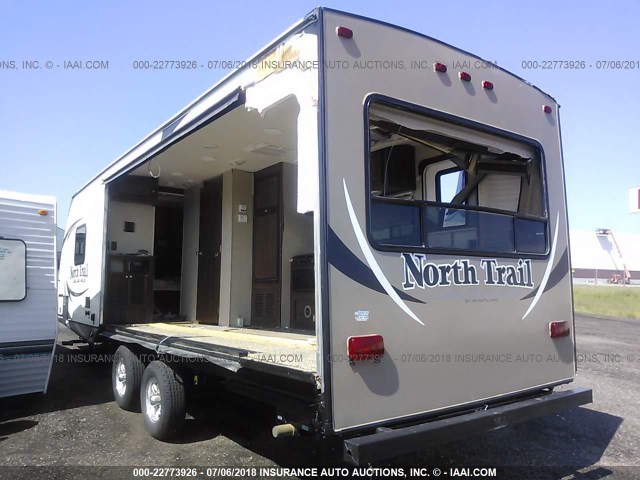 5SFNB3024FE285197 - 2015 HEARTLAND NORTHTRAIL  Білий фото 3