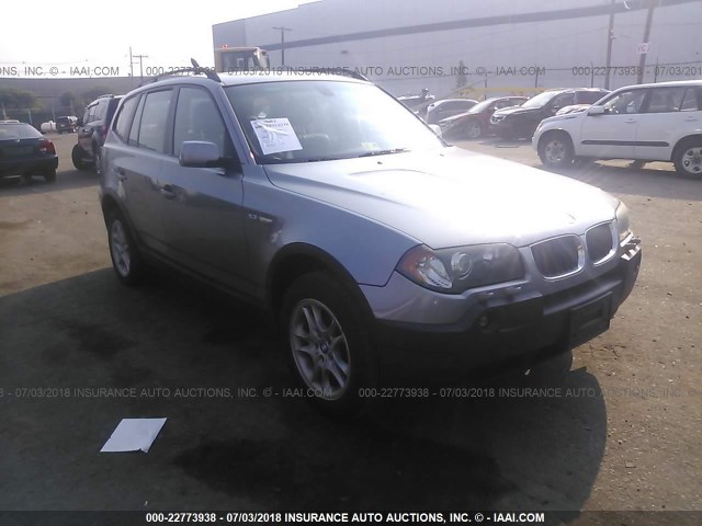 WBXPA73445WC46577 - 2005 BMW X3 2.5I GRAY photo 1