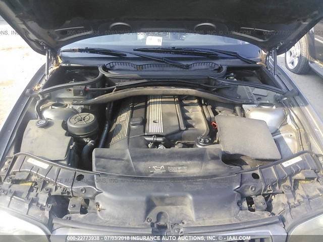 WBXPA73445WC46577 - 2005 BMW X3 2.5I GRAY photo 10
