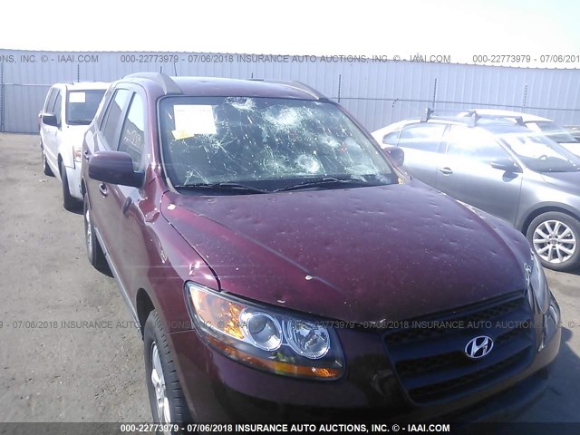 5NMSG73D68H153232 - 2008 HYUNDAI SANTA FE GLS MAROON photo 6