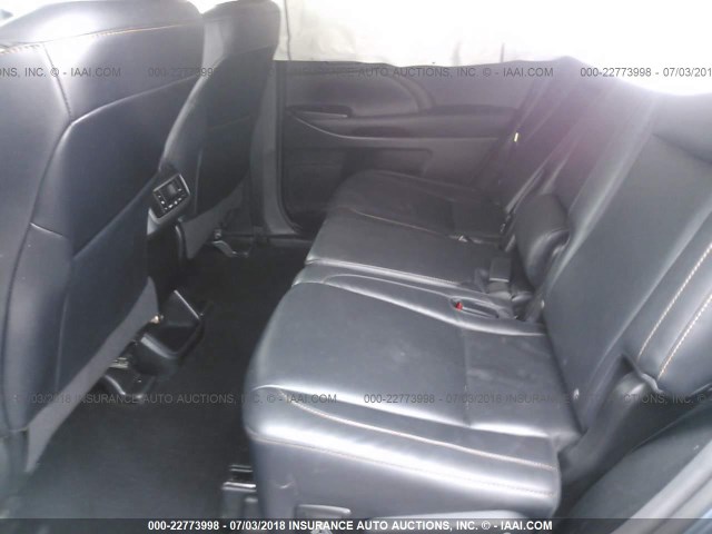 5TDKKRFH7GS127369 - 2016 TOYOTA HIGHLANDER XLE ლურჯი ფოტო 8