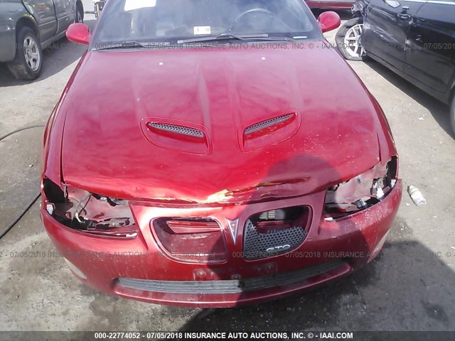 6G2VX12U46L814111 - 2006 PONTIAC GTO RED photo 6