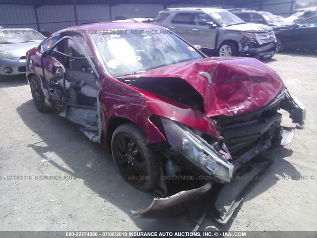 1HGCS1B32BA010936 - 2011 HONDA Accord LX-S RED photo 1