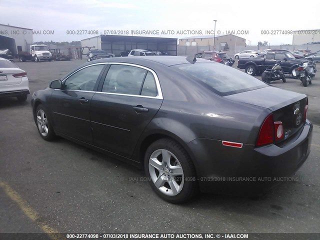 1G1ZB5E00CF323577 - 2012 CHEVROLET MALIBU LS GRAY photo 3