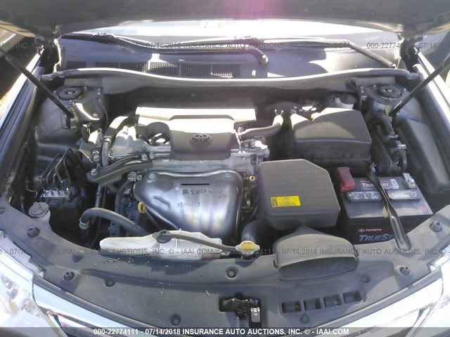 4T4BF1FK0CR186935 - 2012 TOYOTA CAMRY SE/LE/XLE GRAY photo 10