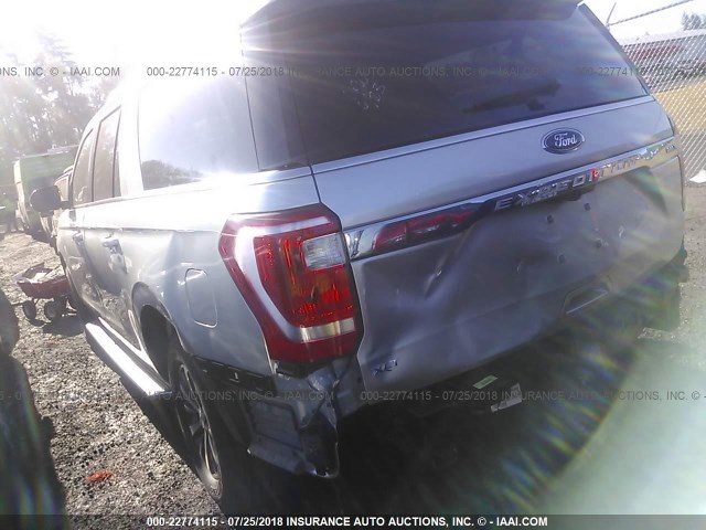 1FMJK1JT8JEA26519 - 2018 FORD EXPEDITION MAX XLT GRAY photo 3