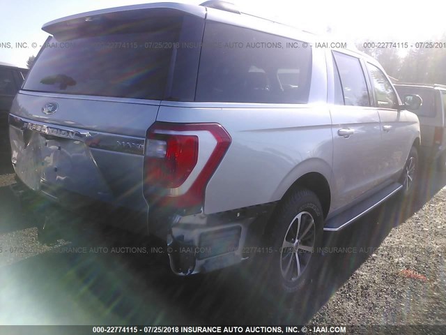 1FMJK1JT8JEA26519 - 2018 FORD EXPEDITION MAX XLT GRAY photo 4