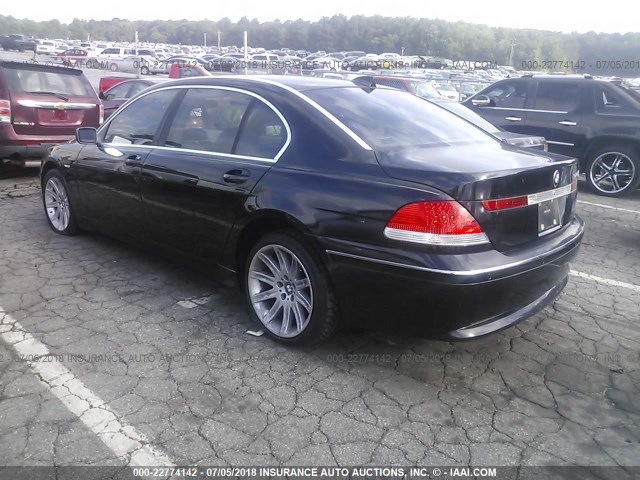 WBAGN63483DR18607 - 2003 BMW 745 LI BLACK photo 3