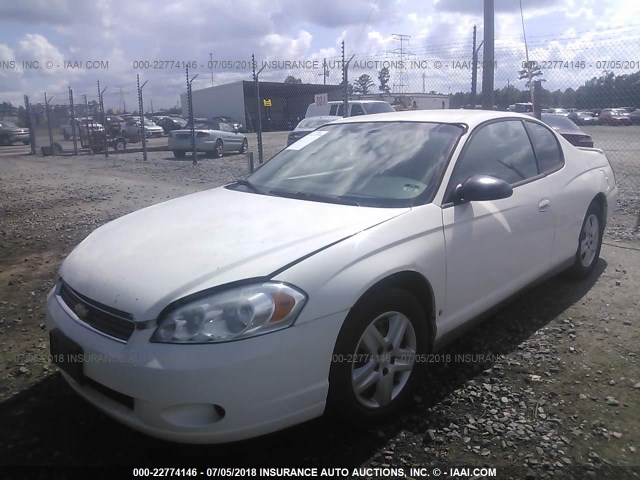 2G1WM15K969432379 - 2006 CHEVROLET MONTE CARLO LT WHITE photo 2