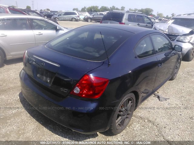 JTKDE177860107486 - 2006 TOYOTA SCION TC 蓝色 照片 4