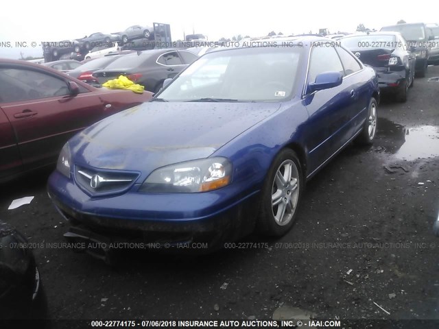 19UYA42683A010140 - 2003 ACURA 3.2CL TYPE-S BLUE photo 2