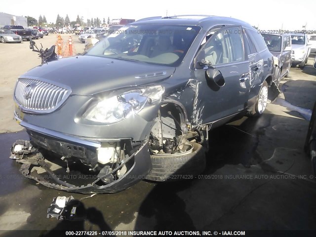 5GALVBED7AJ269535 - 2010 BUICK ENCLAVE CXL GRAY photo 2