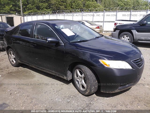 4T1BE46K08U740500 - 2008 TOYOTA CAMRY CE/LE/XLE/SE BLACK photo 1