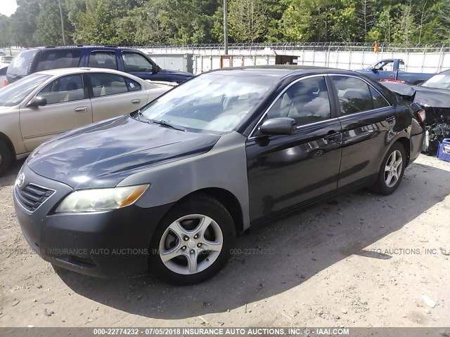 4T1BE46K08U740500 - 2008 TOYOTA CAMRY CE/LE/XLE/SE BLACK photo 2