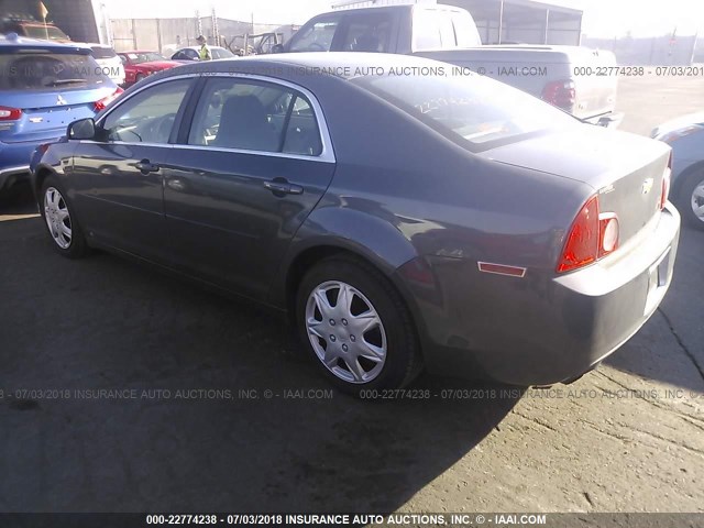 1G1ZG57B194143125 - 2009 CHEVROLET MALIBU LS GRAY photo 3