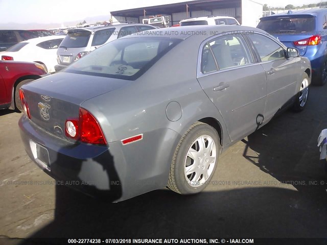 1G1ZG57B194143125 - 2009 CHEVROLET MALIBU LS GRAY photo 4