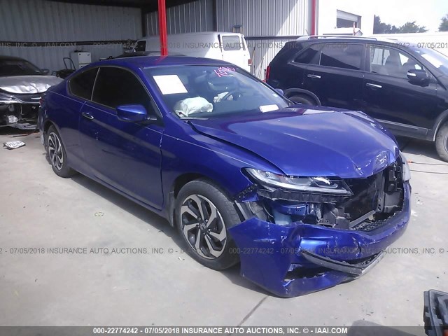 1HGCT1B31GA011712 - 2016 HONDA Accord LX-S BLUE photo 1