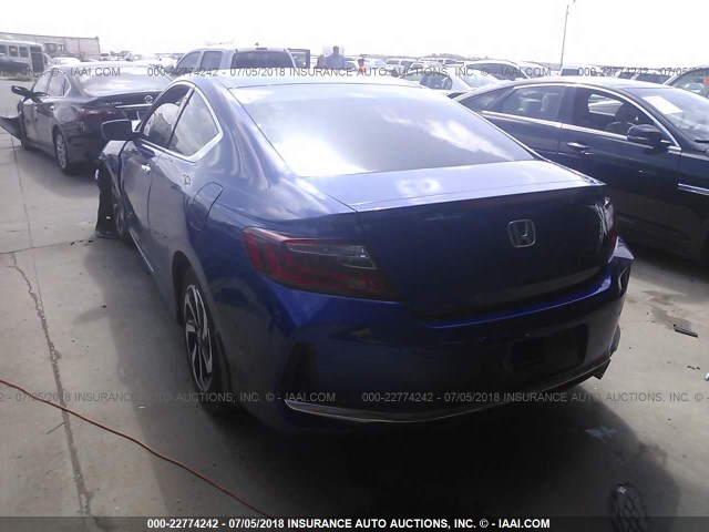 1HGCT1B31GA011712 - 2016 HONDA Accord LX-S BLUE photo 3