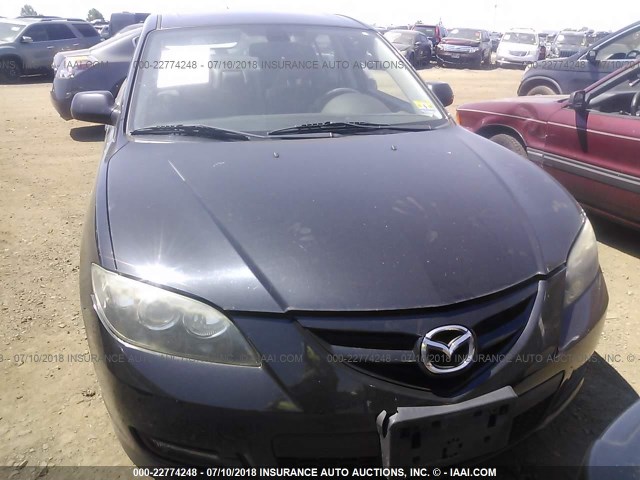 JM1BK324971739473 - 2007 MAZDA 3 S BLACK photo 6