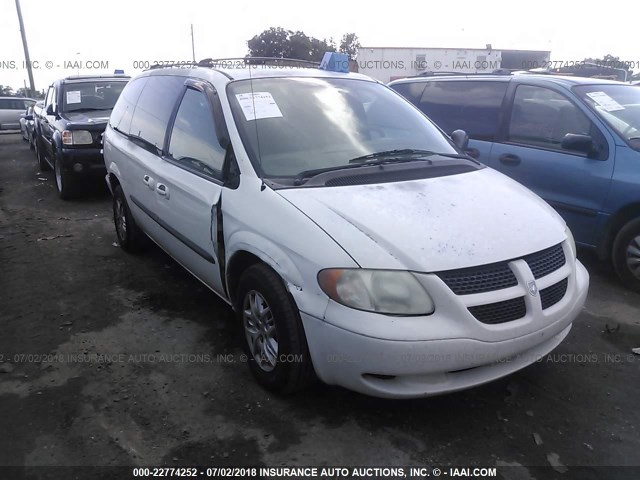 2D4GP44373R215152 - 2003 DODGE GRAND CARAVAN SPORT WHITE photo 1