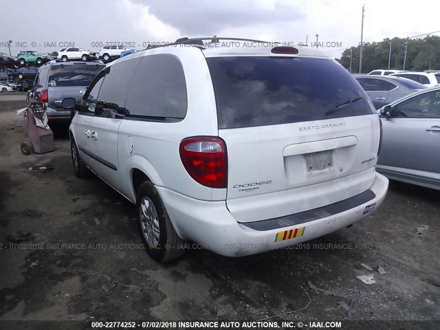 2D4GP44373R215152 - 2003 DODGE GRAND CARAVAN SPORT WHITE photo 3