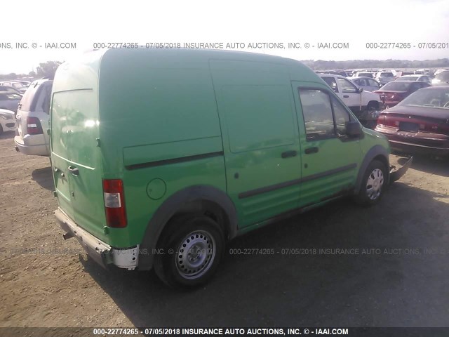 NM0LS7AN8AT033125 - 2010 FORD TRANSIT CONNECT XL GREEN photo 4